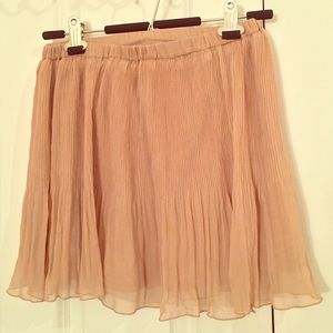 FOREVER 21 Small Flow-y Beige/Tan Skirt worn 3x